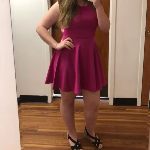 Lulu’s Hot Pink Cocktail Dress - XL - Picture 4 of 4